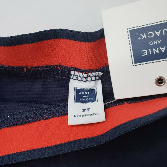 Janie and Jack 2T Girls Skirt NWT Navy Blue Sport - Picture 2 of 3